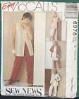 McCall's Misses' Cardigan,Tunic,Skirt and Pants Pattern 6978 Size 10-14 UNCUT