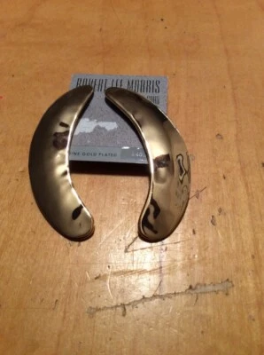 $48 Robert Lee Morris PENDIENTES ESCULTURALES DE ORO Z12 Foto 1 de 3