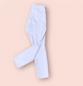 Good American GOOD LEGS CROPPED JEANS Skinny Stretch White Size 15/33 Inseam 27" - Picture 1 of 8