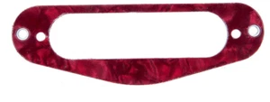 New Mounting Ring Single PU - Red Pearloid - 3Ply - For Tele, Strat Etc - Picture 1 of 2