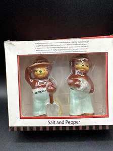 Vintage Smokey the Bear salt and pepper shakers Shovel and Bucket Original Box - Picture 1 of 15