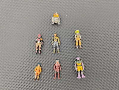 RARE Lot of 7 Star Wars Micro Galaxy Squadron Vehicle Machines Mini Figures Toy! - Image 1 of 2