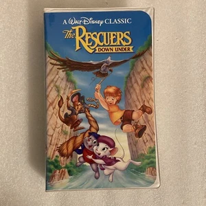 The Rescuers Down Under VHS 1991 Disney Classics Black Diamond VTG 90s Clamshell - Picture 1 of 2