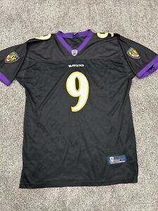 Steve McNair Baltimore Ravens Jersey Mens Size 50 Black #9 Football Reebok