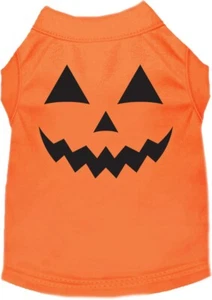 Mirage Pumpkin Face Costume Shirt Orange for Dogs or Cats - Picture 1 of 2