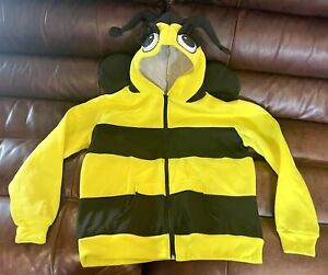 Bumble Honey Bee Hoodie Sweater Zipper Jacket Costume Cosplay Adult Sz M Unisex