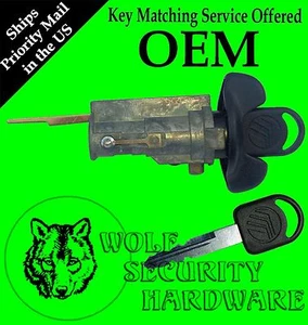 Villager Quest 97-02 (Some 96) OEM Ignition Switch Lock Cylinder Tumbler 2 Keys - Picture 1 of 2