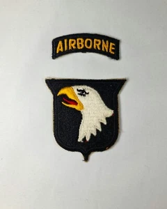 WW2 Original US 101st Airborne Div Screaming Eagles SSI Patch DDay Paratrooper  - Picture 1 of 2