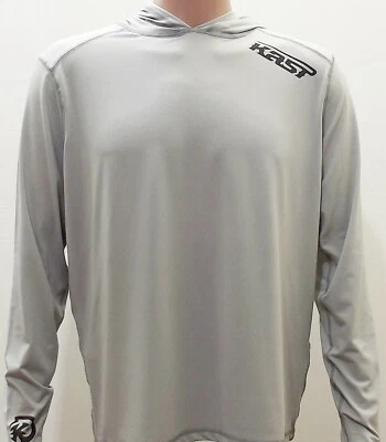 Kast Extreme Fishing Gear Ronin Tech Top Hooded Sun Shirt Storm Grey 3XL NWT OP