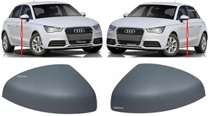 PAIR LEFT+RIGHT SIDE MIRROR COVERS FOR PAINTING FITS FOR AUDI A1 2010-2015 - Picture 1 of 12