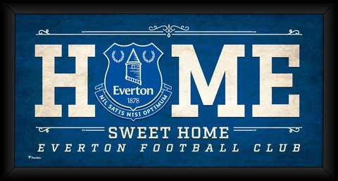 Everton FC Framed 10" x 20" Home Sweet Home Collage Cover