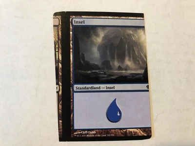Miscut Island / Swamp German Misprint MTG GENUINE EDH Commander Magic - Image 1 of 2