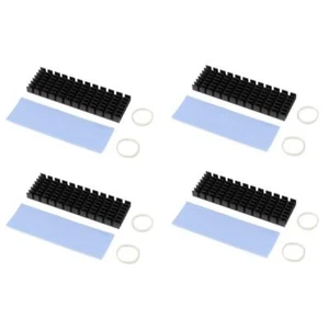 4x Dissipateur thermique en aluminium coussin thermique pour SSD N80 NVME M.2 NGFF 2280 PCIE - Photo 1/7