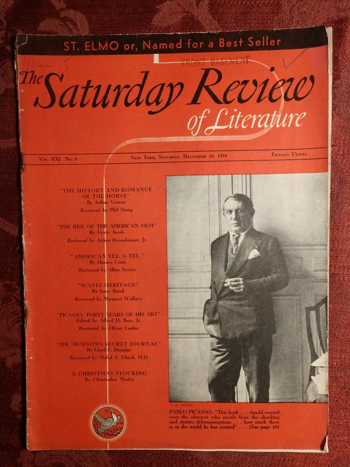 Saturday Review December 16 1939 PABLO PICASSO EARNEST ELMO CALKINS - Image 1 of 1
