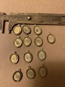 12 Vintage Messing 10x8 Charm Fassungen - Bild 1 von 3