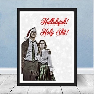 Weihnachtsferien Clark Griswold Halleluja Heiliger Shi lustiger Filmdruck Geschenk Kunst - Bild 1 von 2