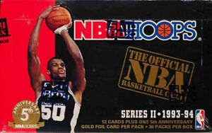 1993 1994 HOOPS FACTORY SEALED BOX (36 Pks) Michael Jordan, Webber, Penny ROOKIE