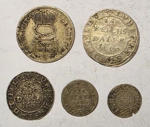 Lübeck - Stadt - Lot: Sechsling, Schilling, 1/24 T., 8 Schilling, 1/16 Taler - Bild 1 von 2