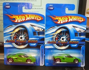 LOT of 2 - 2006 HOT WHEELS ( ERROR - LOOSE RIVET ) LOTUS PROJECT M250 #192 - Picture 1 of 3