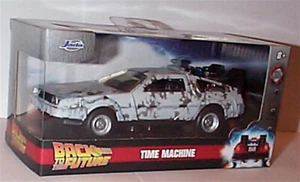 Back To The Future Delorean Time Machine Frosted 1:32 Jada 34785 New in Box - Picture 1 of 2