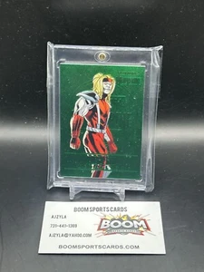 2023 UPPER DECK FLEER ULTRA MARVEL WOLVERINE OMEGA RED EMERALD MEDALLION /10 - Picture 1 of 2