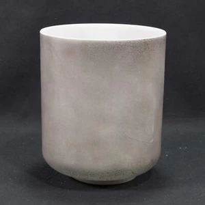 Crystal Tones 6" Ebony Angel Gold Clear Quartz Crystal Singing Bowl (G#+40) - Picture 1 of 2