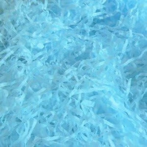 Blue Recyclable Shredded Tissue Filler Paper for Hamper Gift Box Basket Packagin - Picture 1 of 1