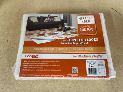 Miracle Hold Carpet Grip Non-Slip Area Rug Pad - 4’x6’