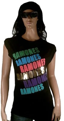 Amplified Official Ramones Strass Rock VIP Vintage Oversize T-Shirt G.XS/S 34/36 - Image 1 of 2
