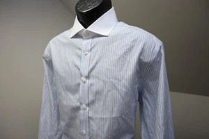 Charles Tyrwhitt Dress Shirt Classic French Cuff Striped Mens Large Size 16-35 - Imagen 1 de 9