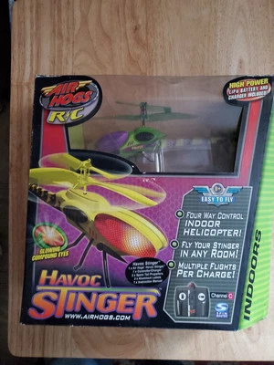 Spin Master Air Hogs R/C Havoc STINGER Indoor Helicopter NEW ORIGINAL BOX - Image 1 of 4