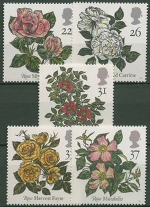 Großbritannien 1991 Blumen Weltkongress für Rosenzucht 1345/49 postfrisch - Bild 1 von 1
