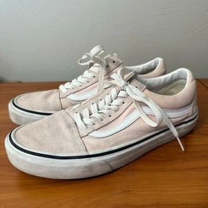 Vans Old Skool Damen-Skater-Sneaker hellrosa Wildleder weiße Details Schnürschuh - Bild 1 von 9