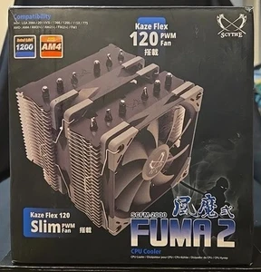 Scythe Fuma 2 SCFM-2000 120mm CPU Cooler AM2 AM3 AM4 LGA1200 LGA2066 LGA115X - Picture 1 of 10