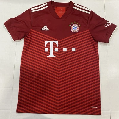 CAMISA DE FUTEBOL AMERICANO BAYERN MUNICH 2021 2022 CASA GM5313 ADIDAS TAMANHO M - Imagem 1 de 4
