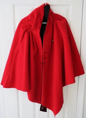 Iman Global Cape Shawl Poncho Reversible Red & Black PLUS Size New + Tags - Image 1 of 4