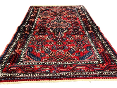 Handgeknüpfter Orientteppich Hamadan Hamedan  140x85 cm rug carpet - Bild 1 von 4