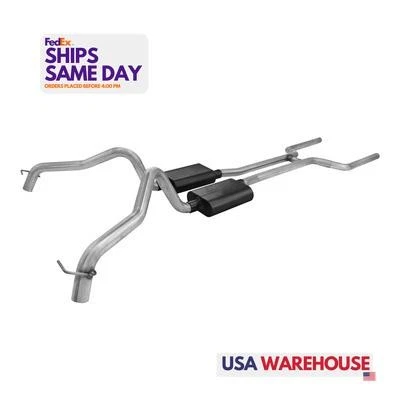 Kit de sistema de escape Flowmaster FLO817158 para GM X-Body 1968-74 piezas de rendimiento Foto 1 de 4