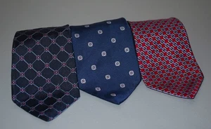 Lote de Tres Brooks Brothers "346" Seda Pura Hechos en EE. UU. Tejidos en Italia - Imagen 1 de 10