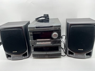 Aiwa CX-NA50 Hi-Fi Compact Stereo System 3CD DUAL Cassette Receiver w/Remote - Image 1 of 4
