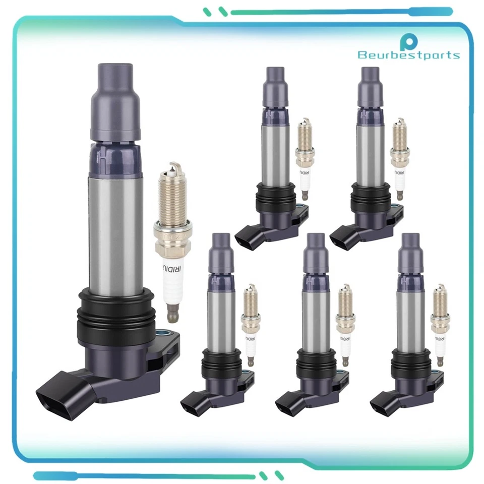 Bobinas de encendido y bujías para Land Rover LR2 2008-12 Volvo V70 2008-2010 3,2 L Foto 1 de 4