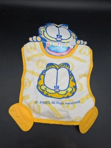 NUEVO Babero de bebé Garfield Teether - Corbata trasera - 2004 Regent Baby Products - Imagen 1 de 1