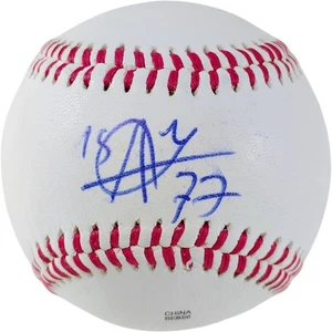 Andy Ibanez Autographed Baseball Detroit Tigers Texas Rangers Signed Proof COA - Picture 1 of 8