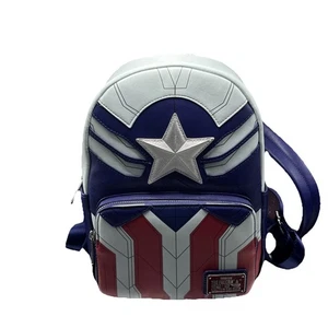 Mini Mochila Loungefly Marvel Falcon Capitán América Alas Abatibles Nueva Con Etiquetas - Imagen 1 de 5