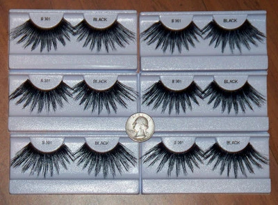 6 pair # 301 Extra Large Spikey False eyelashes Drag Queen Cross Dresser Dancer - Image 1 of 2