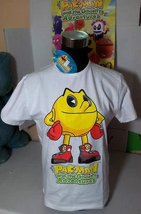 PAC-MAN T-SHIRT TG.12 ANNI MAGLIETTA BANDAI AND GHOSTLY ADVENTURES ORIGINALE - Picture 1 of 1