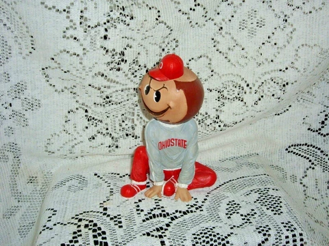 OHIO STATE UNIVERSITY BURTUS SITTING  MASCOT  RESIN FIGURINE 7" X 4.5" 676 NEW Cover