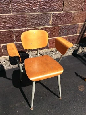 Vintage Mid Century Bentwood / Metal Chair W / Arms - Very Nice - Image 1 of 4