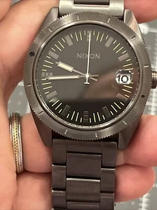 Nixon Rover SS Wanderlust Gunmetal Men’s Watch Stainless Black New Battery - Picture 1 of 16