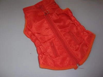 ORANGE Spot on Dog Pet Harness Jacket L  Coat puppy new Fleece lined - Image 1 of 2